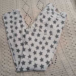 CRUNCH Jeans Juniors Size‎ 13 White All Over Stars Design Cowgirl Rodeo Rock Y2K